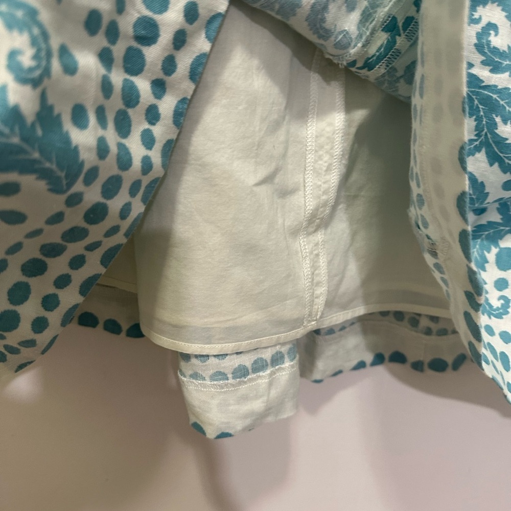 Boden Cora Linen Paisley Print Skir Sz 6 - Picture 4 of 8